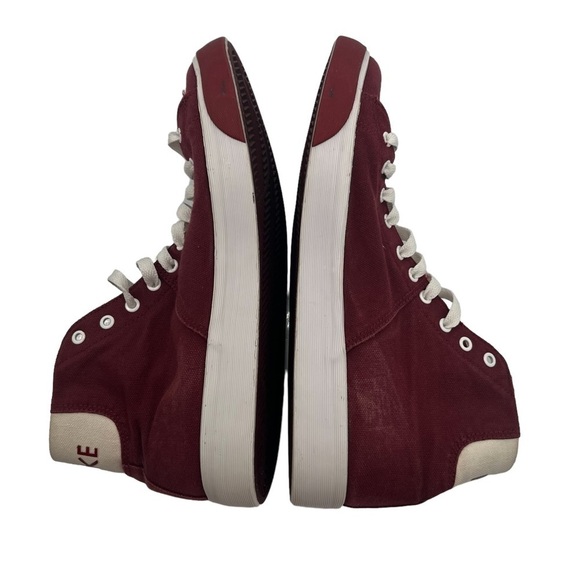 Nike Burgundy Player High Top Sneakers Size 9 Men’s - Picture 5 of 9